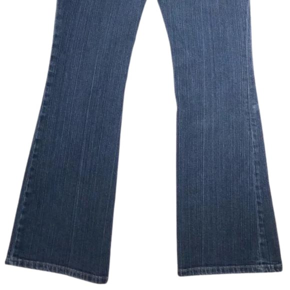 A Pea In The Pod Medium Dark Wash Denim Full Belly Maternity Bootcut Jeans - Picture 6 of 8